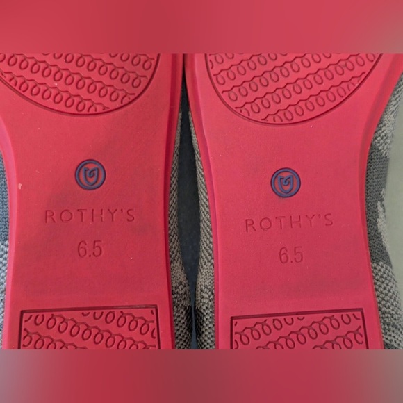 Rothy’s The Loafer Round Toe Flats Gray Botanicamo Camo Slip-on Shoes Sz 6.5 - Picture 9 of 12